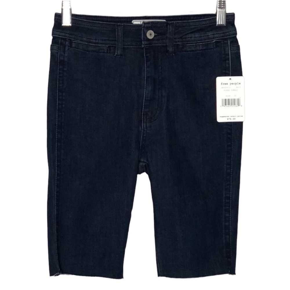 Free People raw hem denim shorts, NWT, size 25